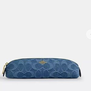 Coach Denim Blue pencil case